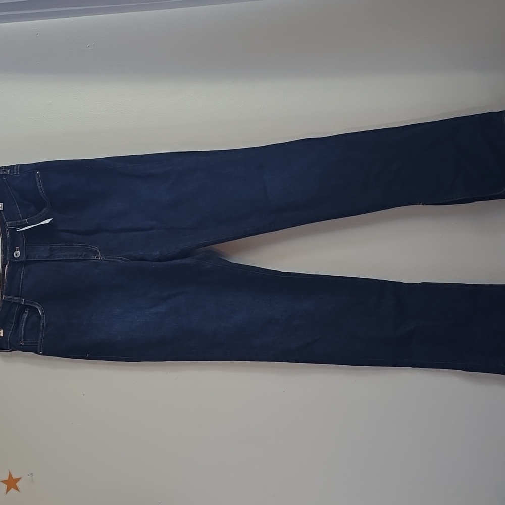 Anthropologie Women's Dark Blue Straight Jeans